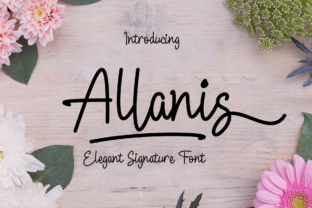 Allanis: A Handwritten Script Font for Elegant Brand Identity