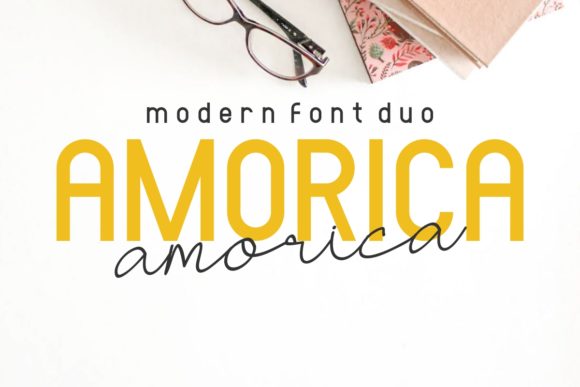 Amorica Font Duo for Modern Branding and Social Media Design