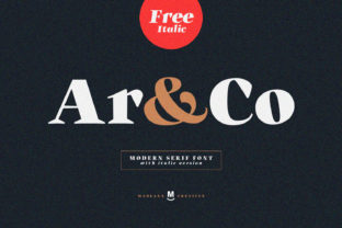Ar and Co: A Bold Serif Typeface for Modern Web Design