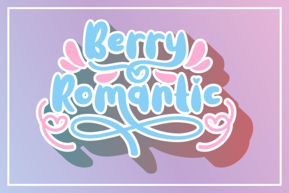 Berry Romantic: The Chubby Script Handwritten Font for Scroll-Stopping Visuals