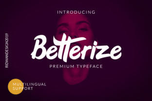 Betterize: Bold Handwritten Font for Urban Brand Campaigns