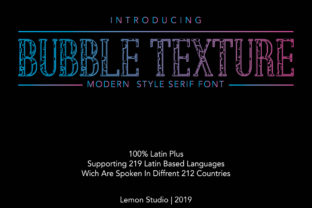 Bubble Texture Typeface for Modern Decorative Design