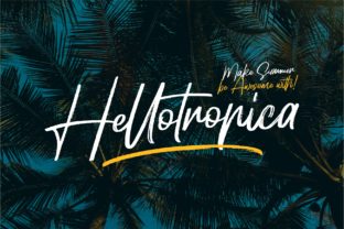Hellotropica: The Bold Handwritten Font for Tropical Brand Vibes