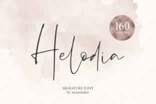 Helodia: A Smart Handwritten Font for Editorial Design