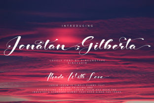 Jonatan Gilberta: A Sophisticated Handwritten Font for Elegant Branding