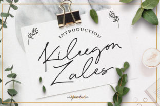 Kileegon Zales: A Modern Handwritten Font for Standout Branding