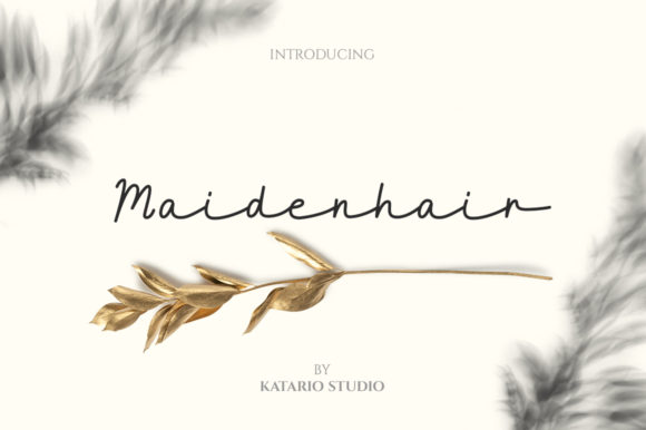 Maidenhair Script Font Review for Handmade Branding