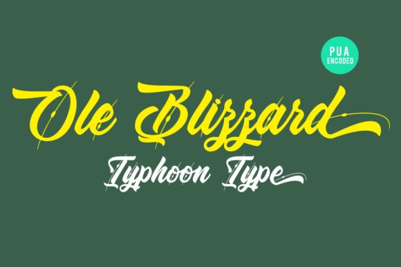 Ole Blizzard Handwritten Font for Playful Branding