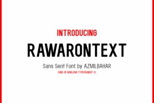 Rawarontext: The Bold Sans Serif Typeface for Standout Campaigns