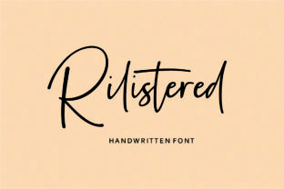 Rilistered: A Contemporary Script Handwritten Font for Modern Branding