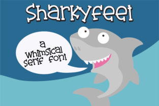 Sharkyfeet Font Review: Whimsical Serif Design