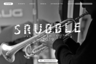 Srubble: A Unique Display Font for Modern Editorial Design