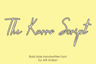 The Karrs Script: A Bold Handwritten Font for Authentic Branding