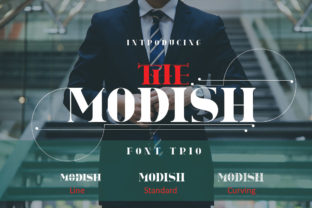 The Modish: A Modern Sans Serif Font Trio for Crafters and Designers