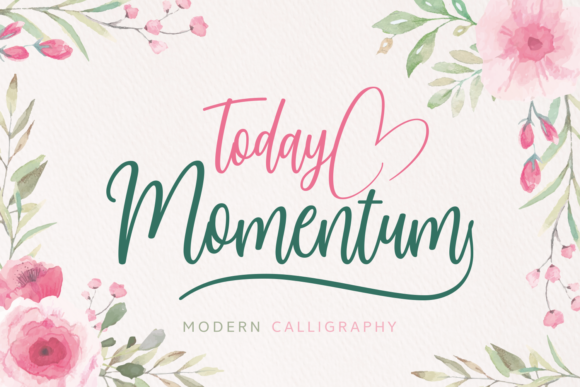 Today Momentum: A Handwritten Font for Editorial Design